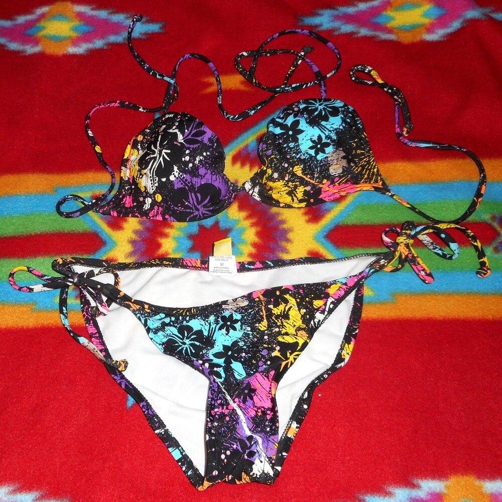 Surfside String Bikini With Removable Padding Top Size: M